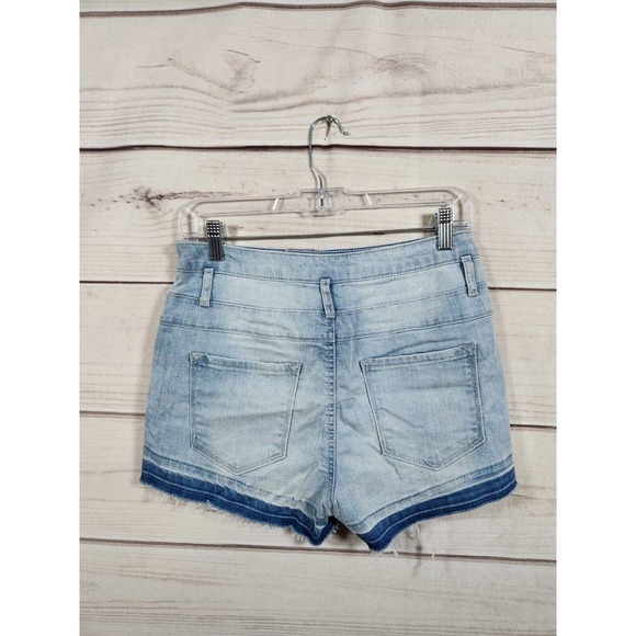 Refuge Women's Blue Denim Hi Rise Cut Off Shorts Size 6 - Picture 2 of 6